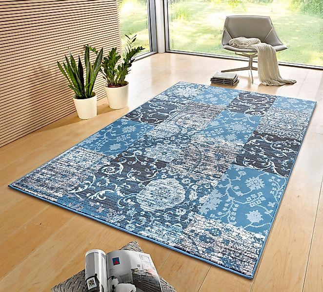 HANSE Home Teppich »Bloques«, rechteckig, 9 mm Höhe, Kurzflor, Weich, Mehrf günstig online kaufen