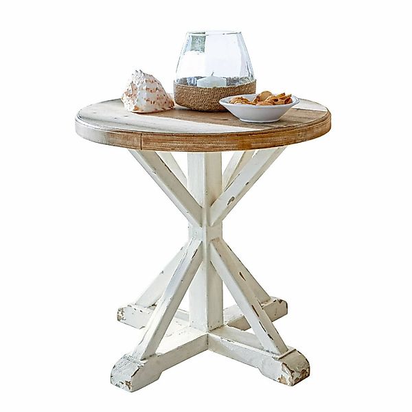 Mirabeau Beistelltisch Beistelltisch Frapelle antikweiß/braun günstig online kaufen