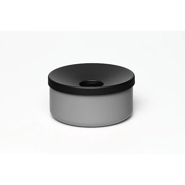 PROREGAL Robuster Tischascher HxBxT 8 x 15,5 x 15,5 cm Stahl Silber günstig online kaufen