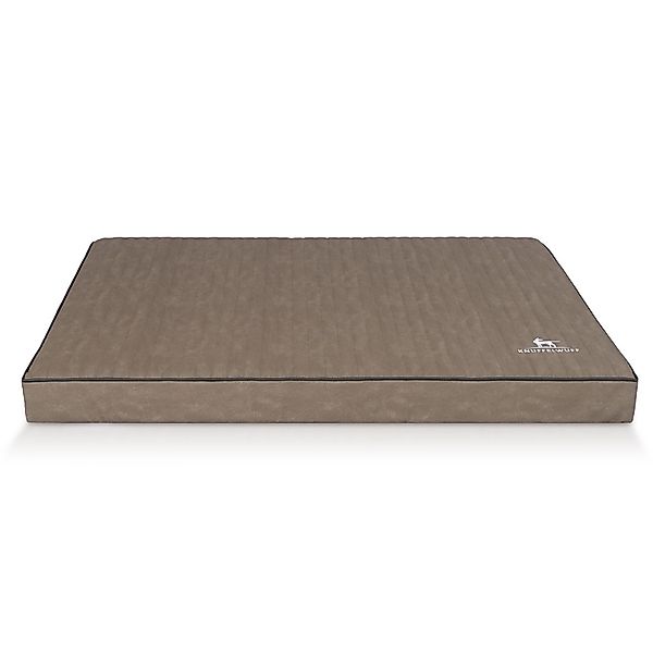 Knuffelwuff Hundematte Palomino Orthopädisch Kunstleder XXL 115 x 80 Stone günstig online kaufen