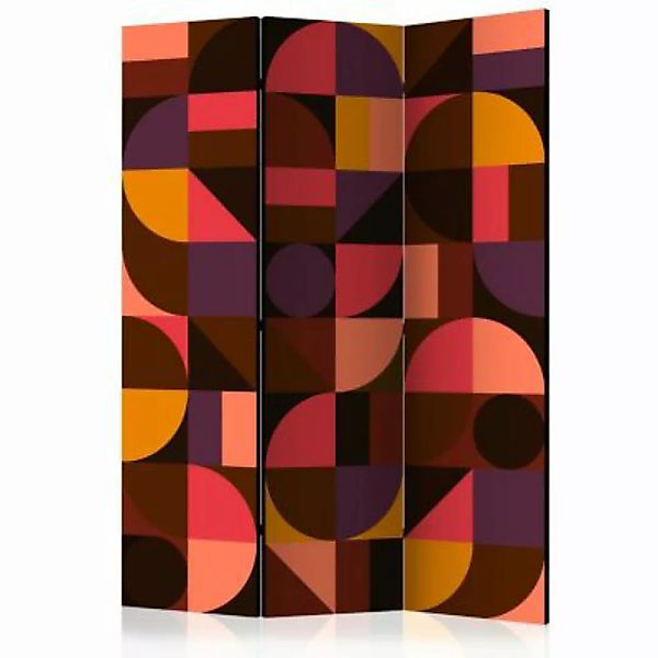 artgeist Paravent Geometric Mosaic (Red) [Room Dividers] mehrfarbig Gr. 135 günstig online kaufen