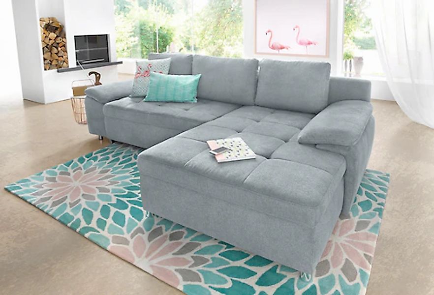 sit&more Ecksofa »Labene L-Form« wahlweise mit Bettfunktion und Bettkasten, günstig online kaufen