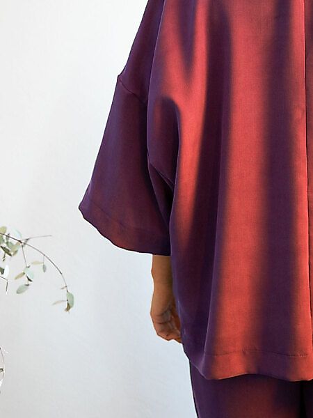 Ecostories Oversize Kimono Aus Lyocell günstig online kaufen