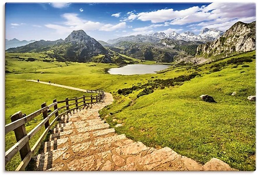 Artland Leinwandbild »Berglandschaft in Asturien«, Berge & Alpenbilder, (1 günstig online kaufen