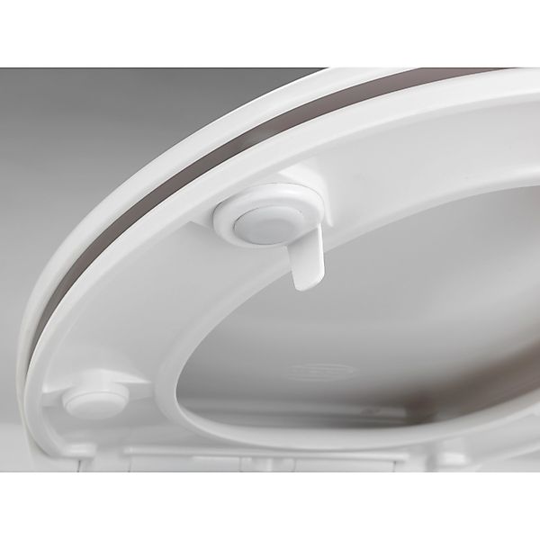 Wenko WC-Sitz Gubbio Antibakteriell Absenkautomatik Duroplast 37 x 44,5 cm günstig online kaufen