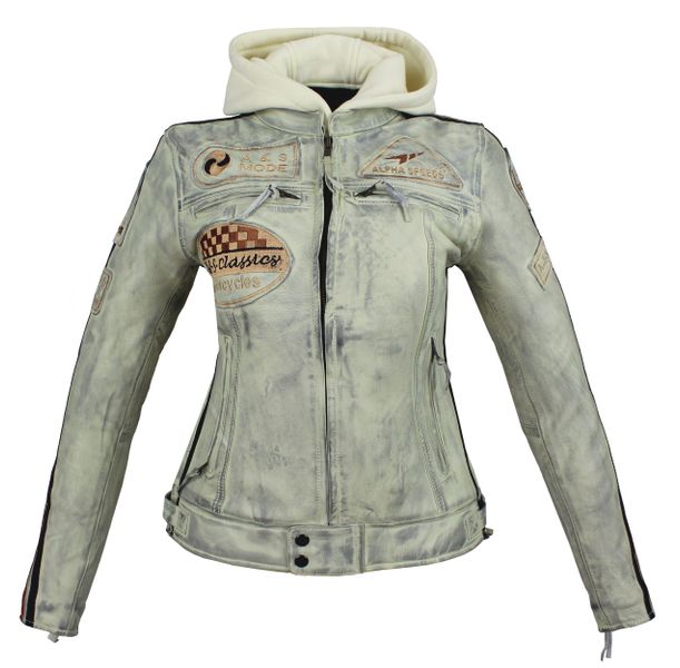 Alpha Speeds Bikerjacke Damen Leder Jacke günstig online kaufen