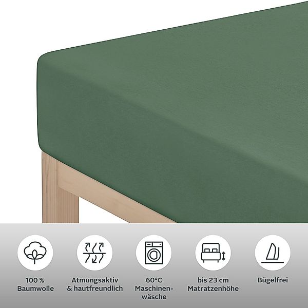 andas Spannbettlaken "Greta in Gr. 90x200, 140x200 oder 180x200 cm" Premium günstig online kaufen