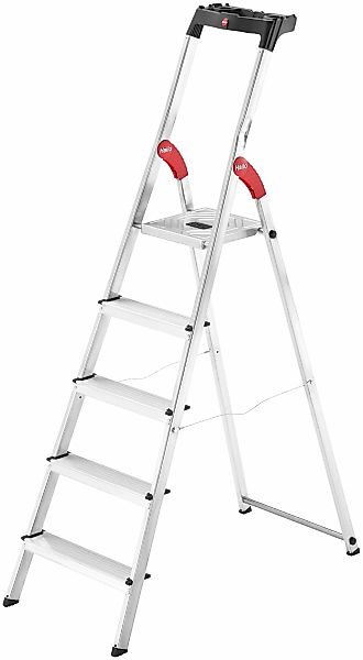 Hailo Stehleiter "L60 StandardLine" Alu-Sicherheits-Stehleiter 5 Stufen günstig online kaufen