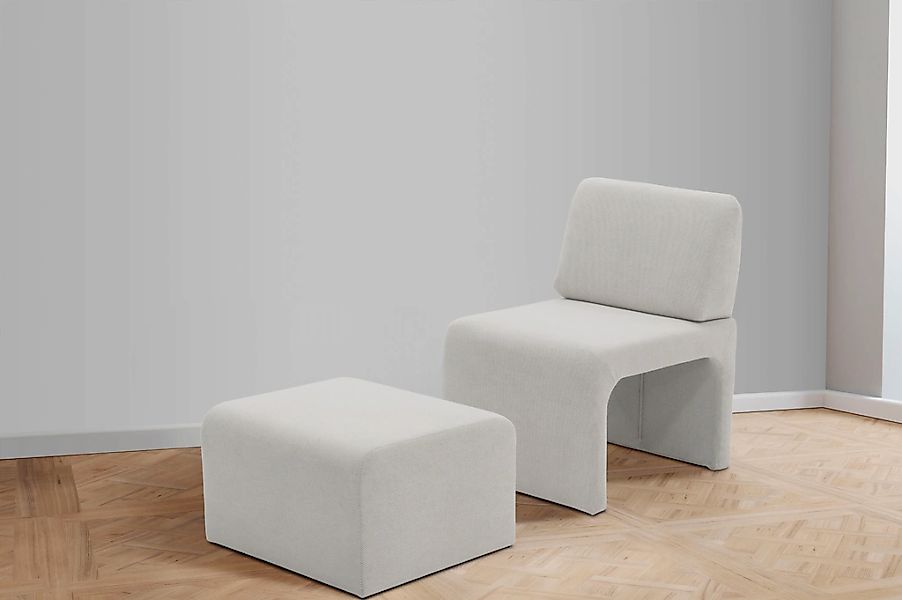 DOMO collection Sessel »mit Hocker 700017 ideal für kleine Räume, platzspar günstig online kaufen