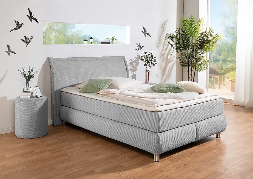 INOSIGN Boxspringbett ""Coloma" erhältlich in H2, H3 oder H4 inkl. Topper", günstig online kaufen