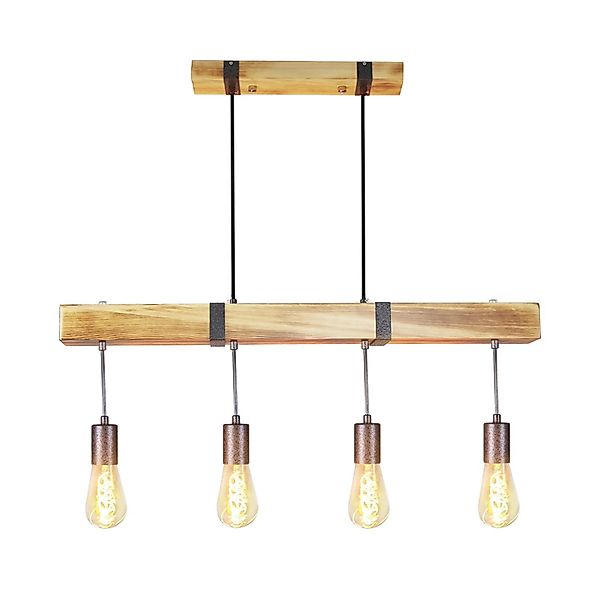 ZMH Pendelleuchte Vintage Holz Retro Hängeleuchte günstig online kaufen
