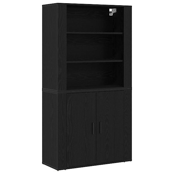 vidaXL Highboard Highboard Schwarze Eiche Konstruiertes günstig online kaufen