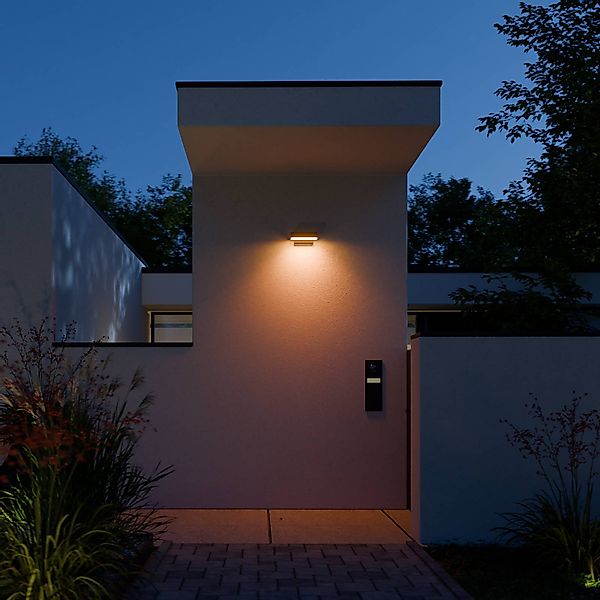 STEINEL LED-Sensor-Außenwandleuchte L 800 SC, anthrazit IP44 günstig online kaufen