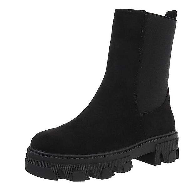 Ital-Design Stylische Stiefelette mit robuster Sohle günstig online kaufen