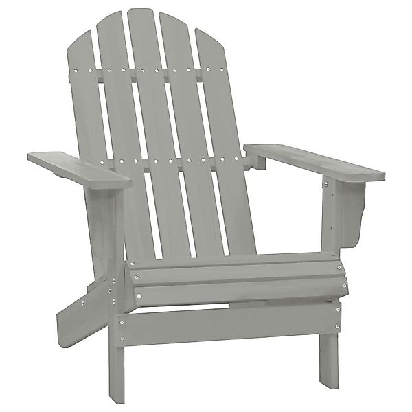 vidaXL Gartenstuhl Gartenstuhl Holz Grau (1 günstig online kaufen
