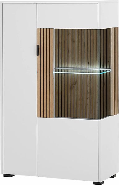 INOSIGN Vitrine "Hudson, Stauraumvitrine" in moderner Trendfarbe, Griffe au günstig online kaufen