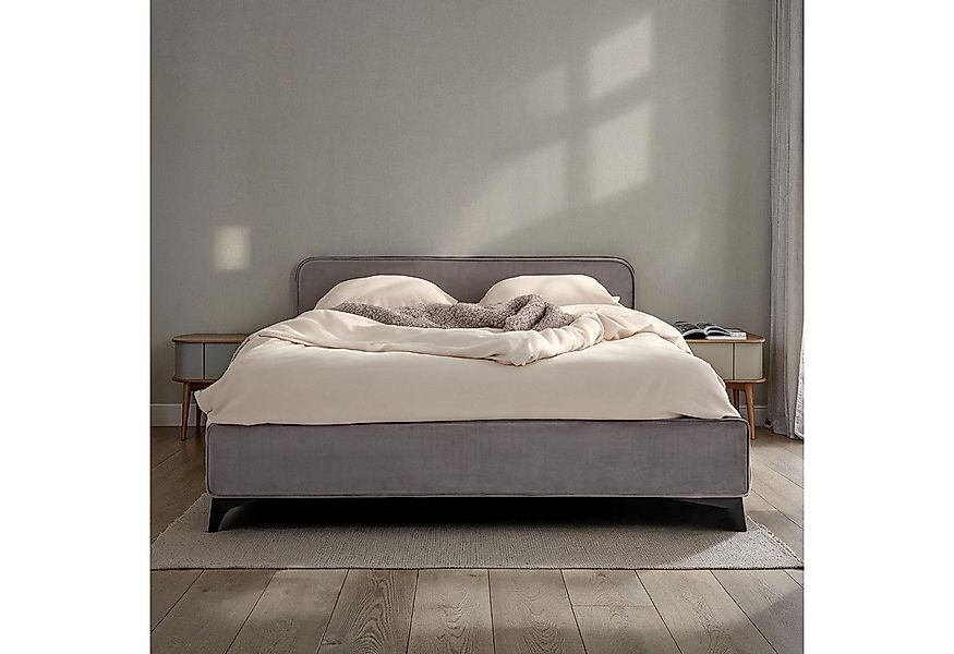 IDIMEX Polsterbett LAVORO, Bett 140x200 cm mit Lattenrost und weichem Stoff günstig online kaufen