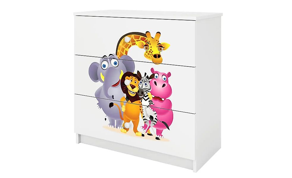 Kommode  Zoo ¦ weiß ¦ Maße (cm): B: 81 H: 80,5 Kommoden & Sideboards > Komm günstig online kaufen