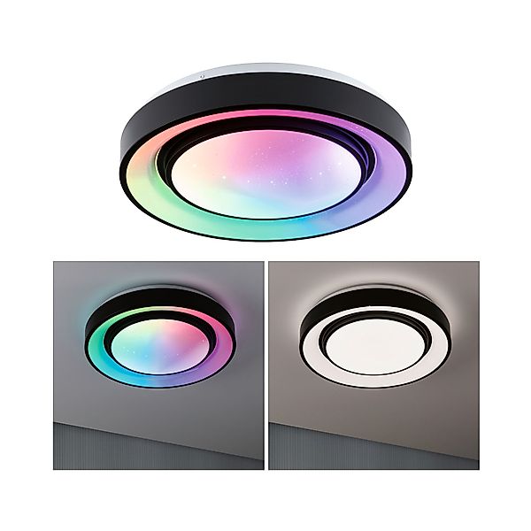 Paulmann "LED Deckenleuchte Rainbow mit Regenbogeneffekt RGBW+ 750lm 230V 2 günstig online kaufen