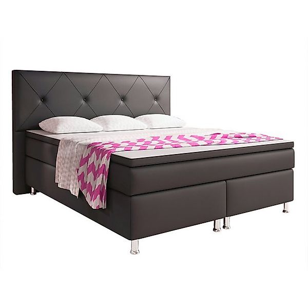 inter Boxspringbett Oxford 180x200 cm inkl. Topper mit 7 Zonen Taschenfeder günstig online kaufen