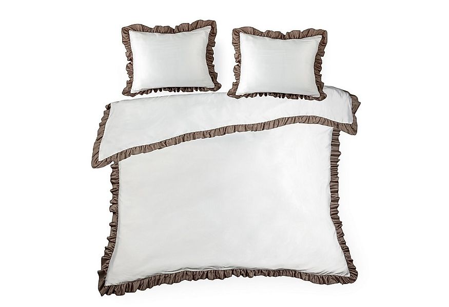 Eurofirany Bettwäsche LAURA ELIZA, 55 % Baumwolle, 45 % Polyester, 3 teilig günstig online kaufen