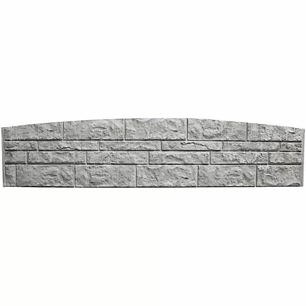 Betonzaun-Bogenplatte Fels 200 cm x 45 cm x 3 cm günstig online kaufen