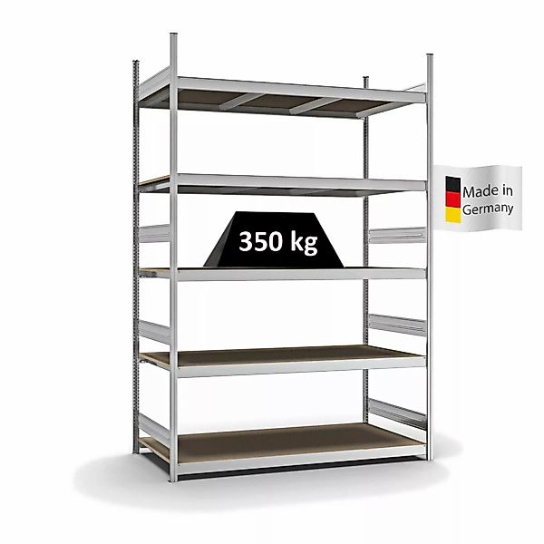 PROREGAL Weitspannregal Stecksystem T-Profil Grundregal HxBxT 300x200x80 cm günstig online kaufen