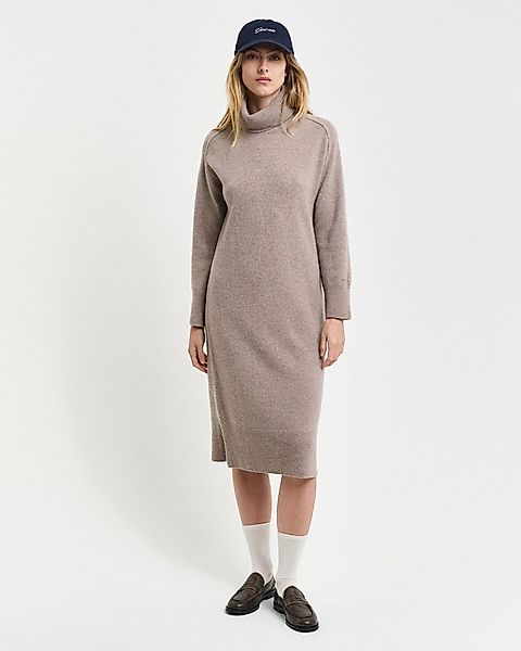 Gant Midikleid HERRINGBONE DETAIL ROLLNECK DRESS mit Rollkragen günstig online kaufen