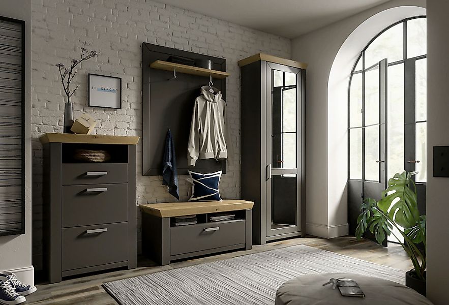 set one by Musterring Garderoben-Set "GA York Kombi 155" Set, 4 Stk. tlg. günstig online kaufen