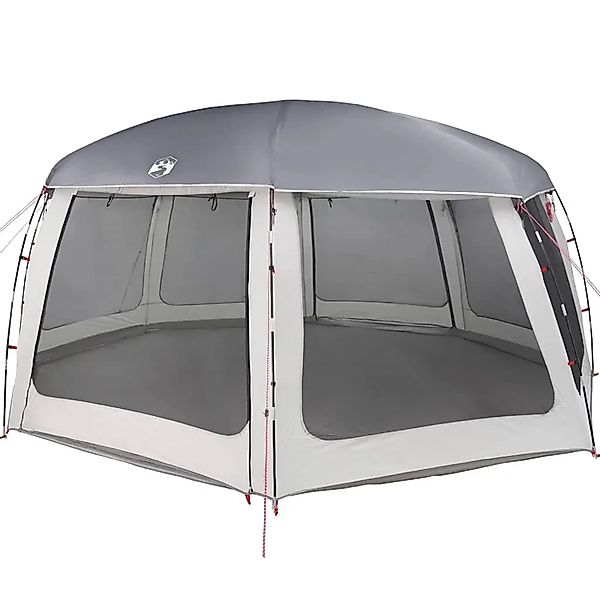vidaXL Poolzelt mit Abnehmbarem Überzelt Netzwänden Grau 690x690cm 4100642 günstig online kaufen