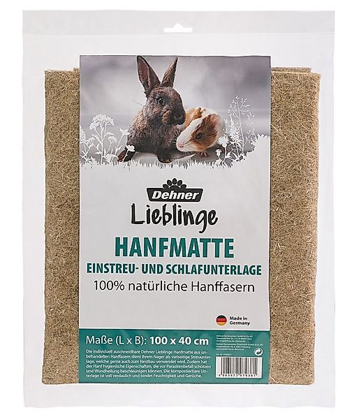 Dehner Kleintierhaus Hanfmatte für Nager, 100 x 40 cm, Nagerteppich aus 100 günstig online kaufen