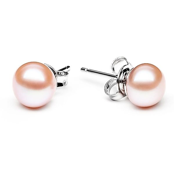Gaura Pearls Paar Ohrstecker Perlenohrstecker rosa günstig online kaufen