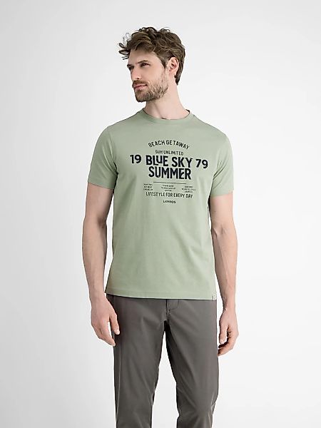 LERROS T-Shirt "LERROS Herren T-Shirt mit Brustprint" günstig online kaufen