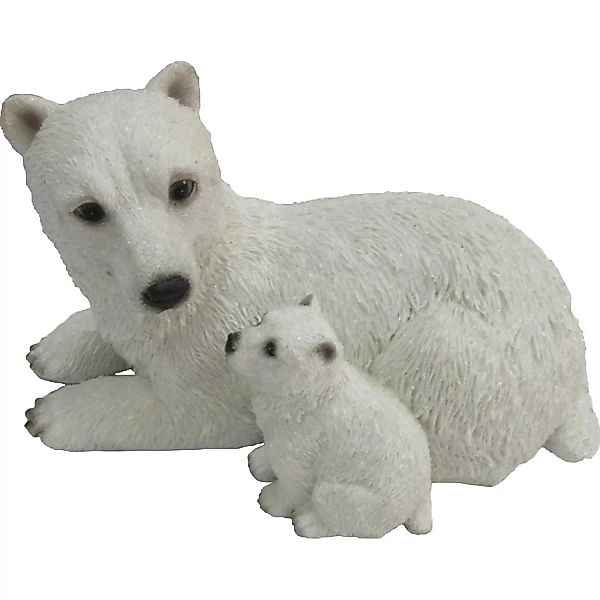 Deko-Figur Eisbär mit Kind 18 cm günstig online kaufen