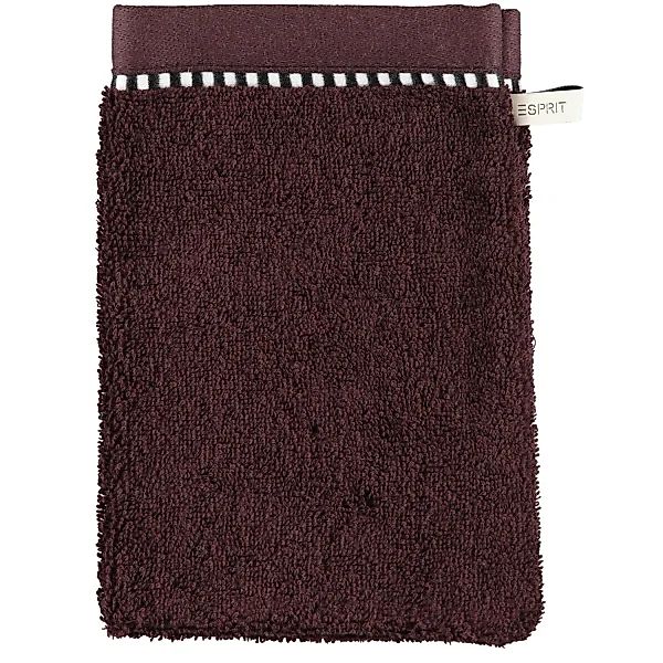 Esprit Box Solid - Farbe: chocolate - 693 - Waschhandschuh 16x22 cm günstig online kaufen