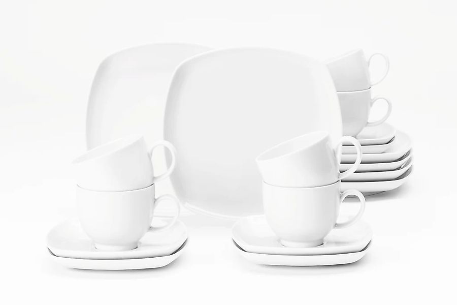 Seltmann Weiden Kaffeeservice "Geschirr-Set, Service Lido" Tassen, Untertas günstig online kaufen