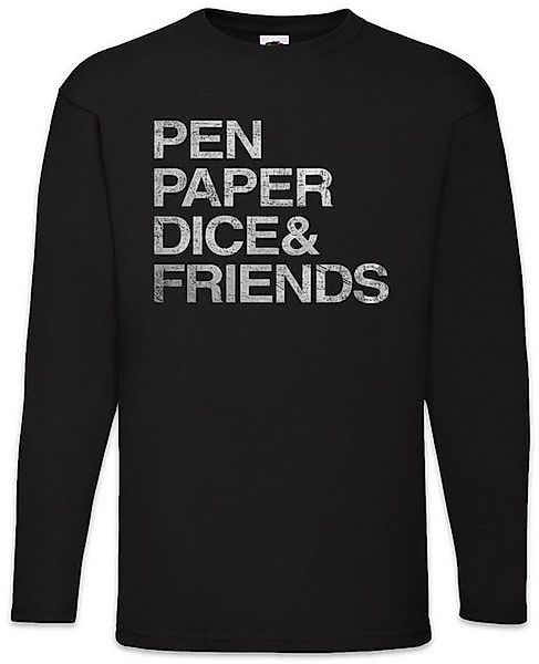 Urban Backwoods Langarmshirt Pen Paper Dice & Friends Langarm T-Shirt Geek günstig online kaufen