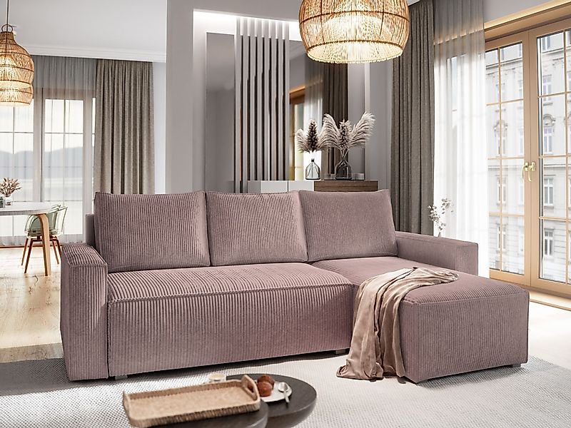 Masseno Ecksofa POTARO mit Schlaffunktion L-Form, günstig online kaufen