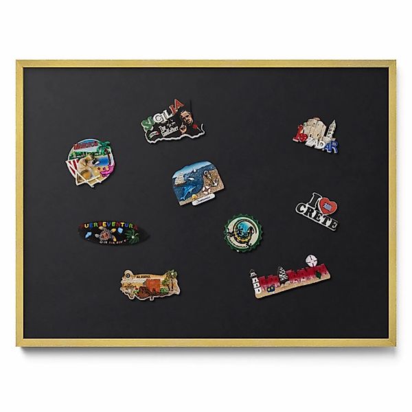 Tulup Magnettafel Gerahmte Magnettafel für Urlaubserinnerungen Farbe Schwar günstig online kaufen