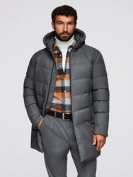 OMBRE Steppmantel Lange, gesteppte Herrenjacke mit günstig online kaufen