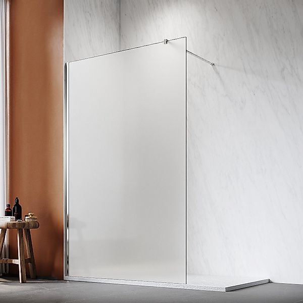 SONNI Walk-in-Dusche Walk-In Dusche,Vollsatiniert/ Teilsatiniert Glas,80-14 günstig online kaufen
