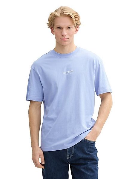 TOM TAILOR Denim T-Shirt mit Marken-Frontprint günstig online kaufen