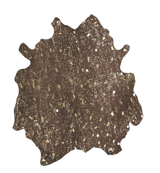Kayoom Lederteppich "Glam 110 - Rinderfellteppich" tierfellförmig 3 mm Höhe günstig online kaufen