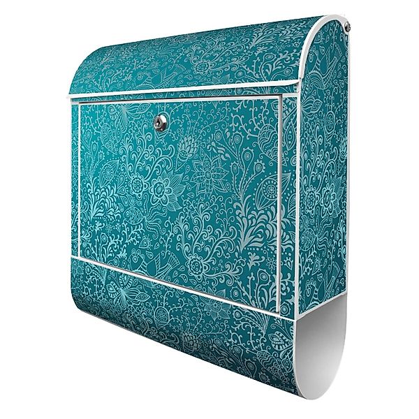 Banjado Design Briefkasten Weiß Pulverbeschichtet 39x47x14cm 2 Schlüssel Mi günstig online kaufen