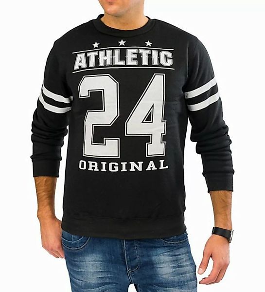 Egomaxx Strickpullover Pullover Sweatshirt Sterne Streifen Zahlen Print (1- günstig online kaufen