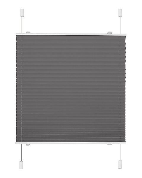 OUBO Plissee Faltrollo Ohne Bohren, Klemmträger,Easyfix, Lichtschutz, versp günstig online kaufen