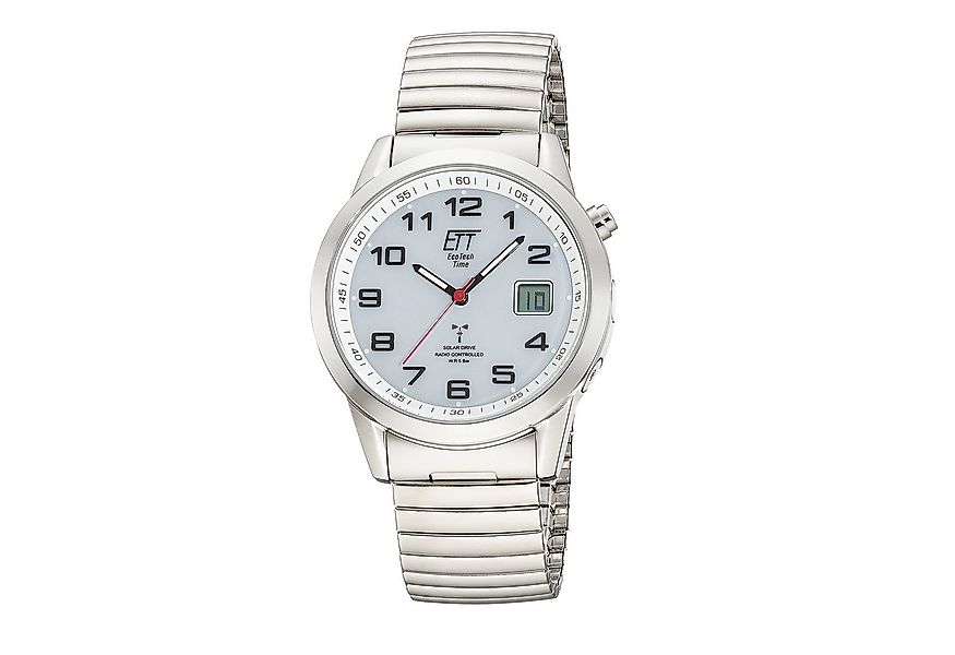 ETT Funkuhr Gobi EGS-11711-12Z, Armbanduhr, Solar, Herrenuhr, Edelstahlarmb günstig online kaufen
