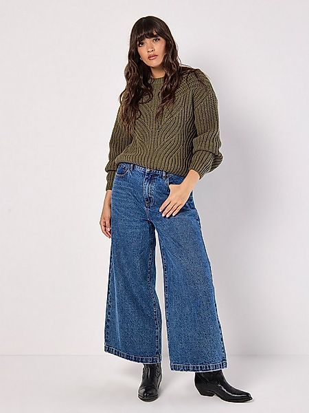 Apricot Strickpullover Zopfmuster-Pullover (1-tlg) aus Grobstrick günstig online kaufen