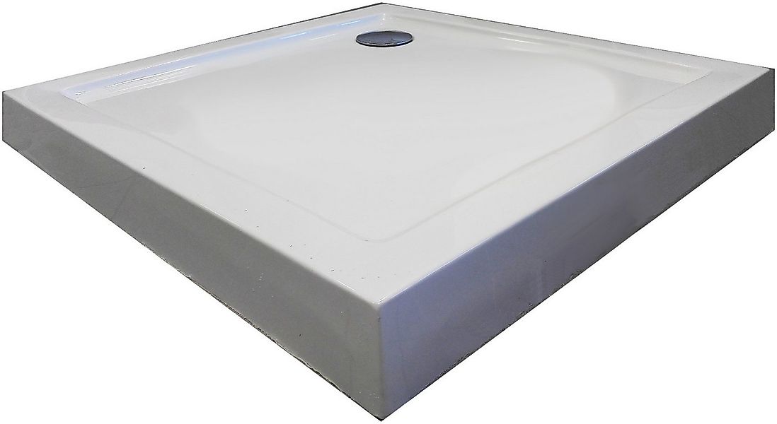 Sanotechnik Eckduschwanne, quadratisch, Acryl, LxBxH: 90x90x12cm günstig online kaufen