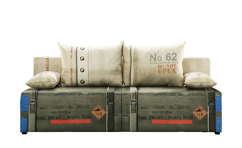 Schlafsofa  Denny Premium ¦ grau ¦ Maße (cm): B: 91 H: 88 Polstermöbel > So günstig online kaufen